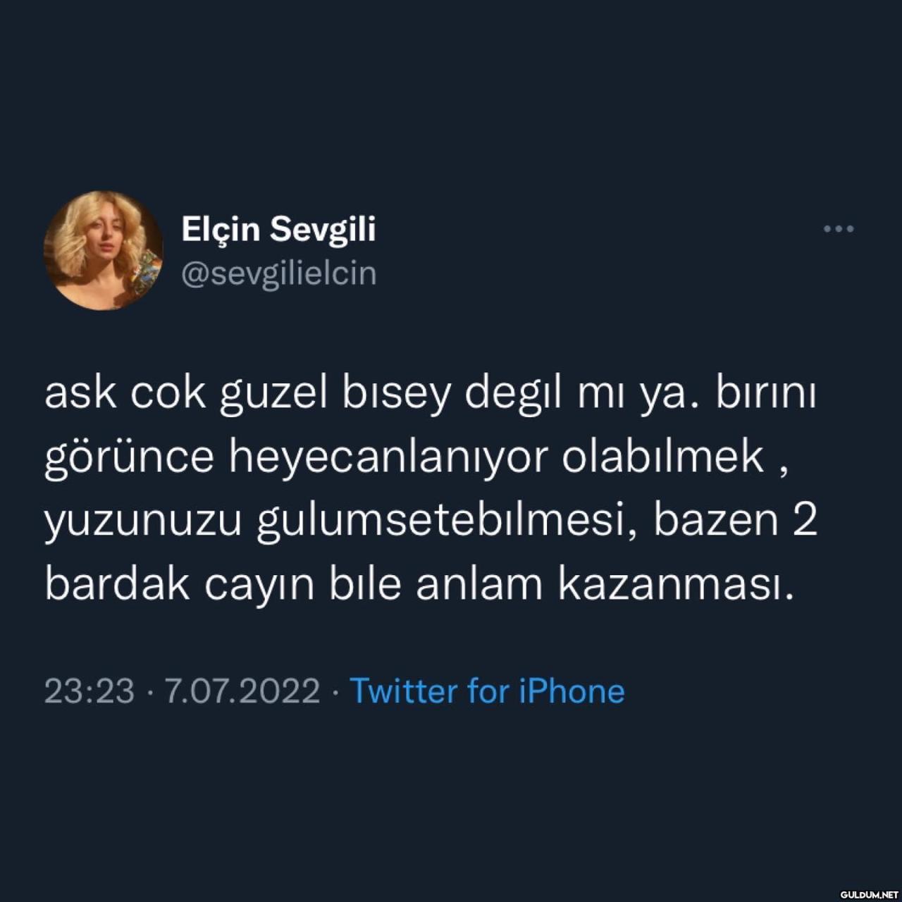 Elçin Sevgili...