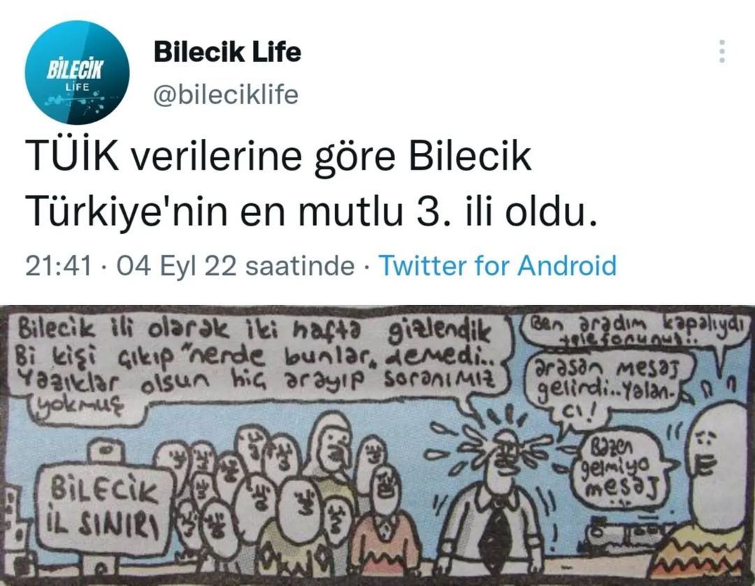 Kendi halinde mutlu bir...
