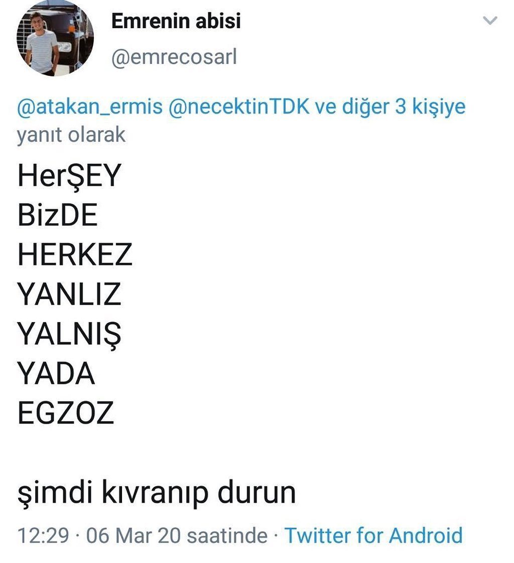 Birini yanlışlıkla doğru...