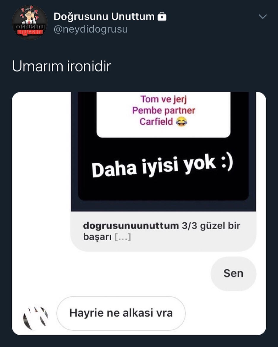 Ulan lütfen ironi olsun T...