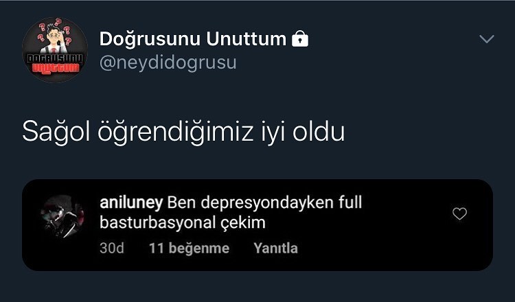 Yeni bir şey bulmuş la...