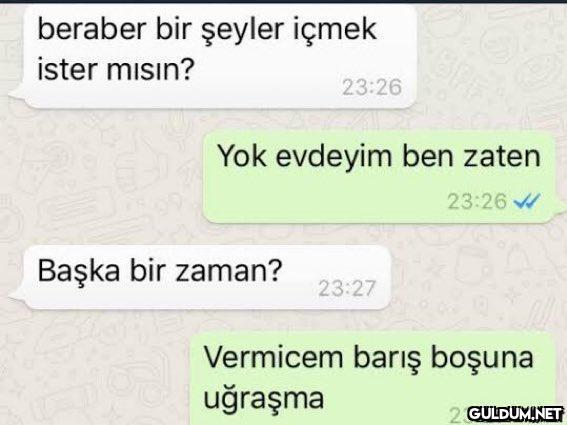 beraber bir şeyler içmek...
