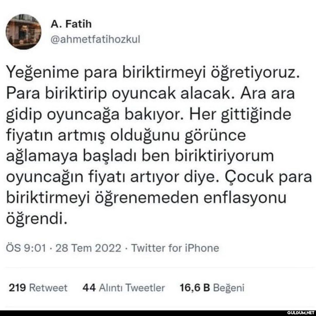Life in Turkey    A. Fatih...