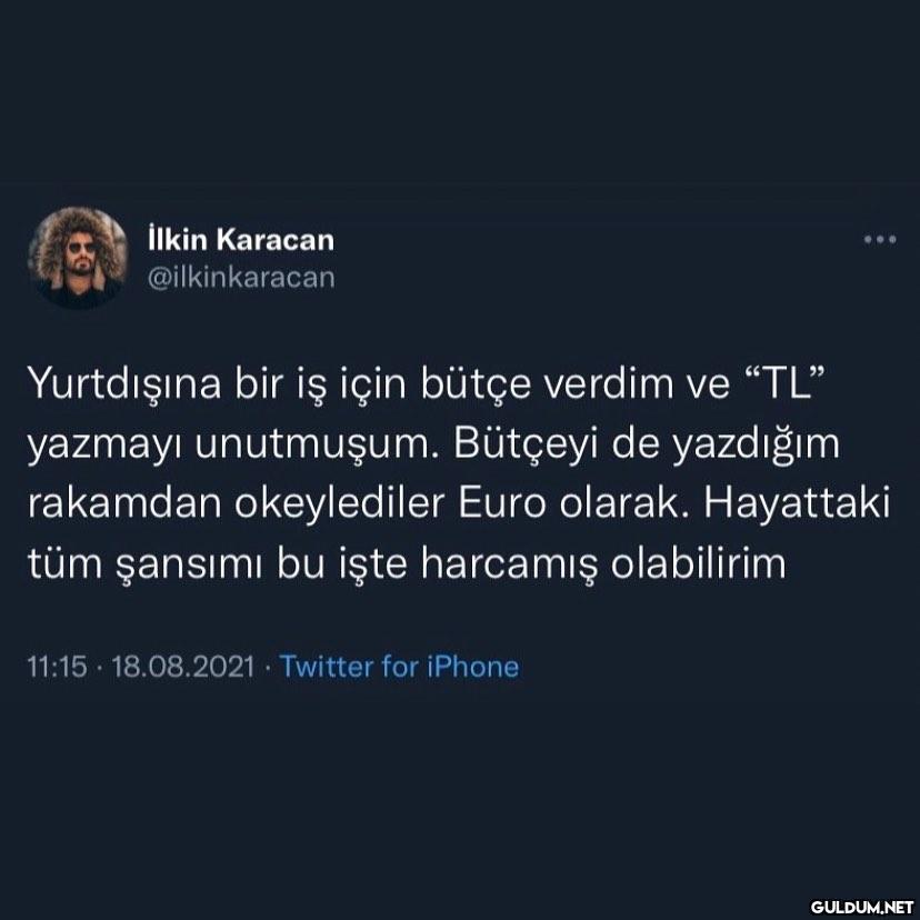 Bo İlkin Karacan...
