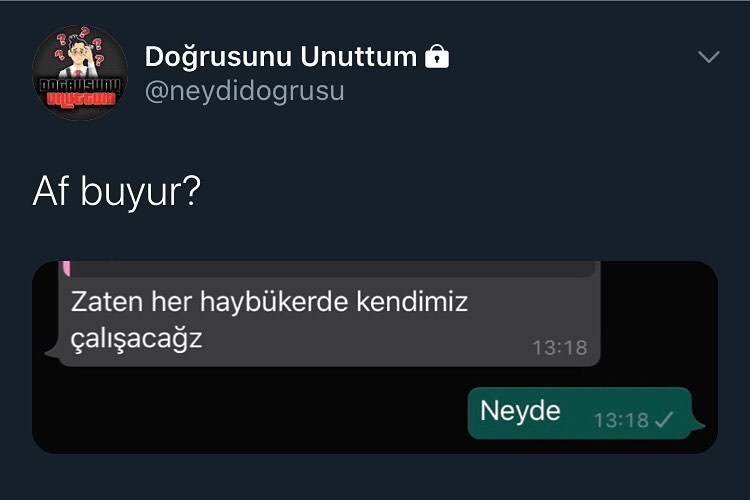 Neyde sorusuna ne cevap...