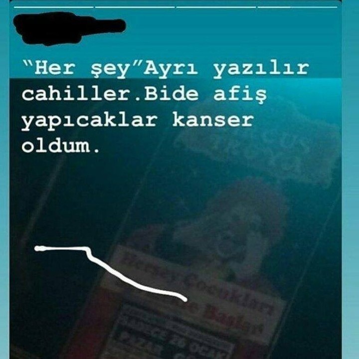 Birinin imla hatasıyla...