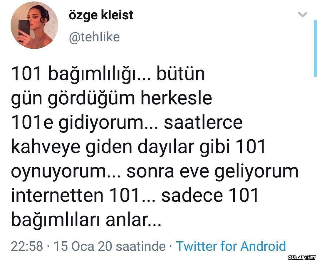 101 sadece bir masa oyunu...
