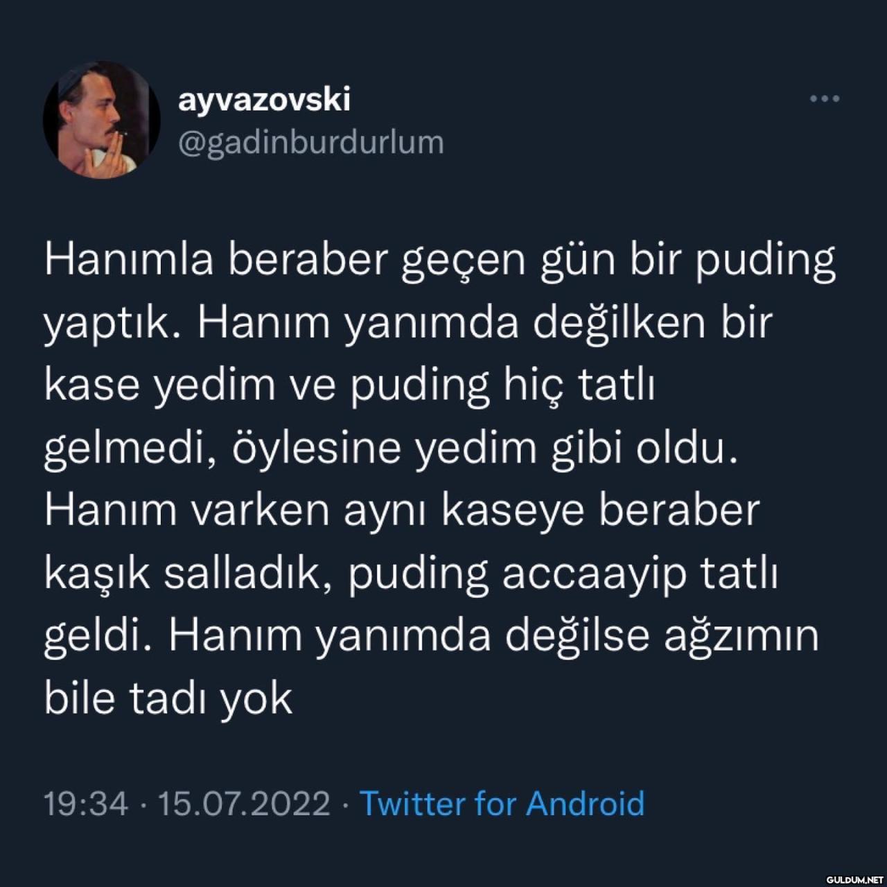 benim hanımcılık seviyesi ...