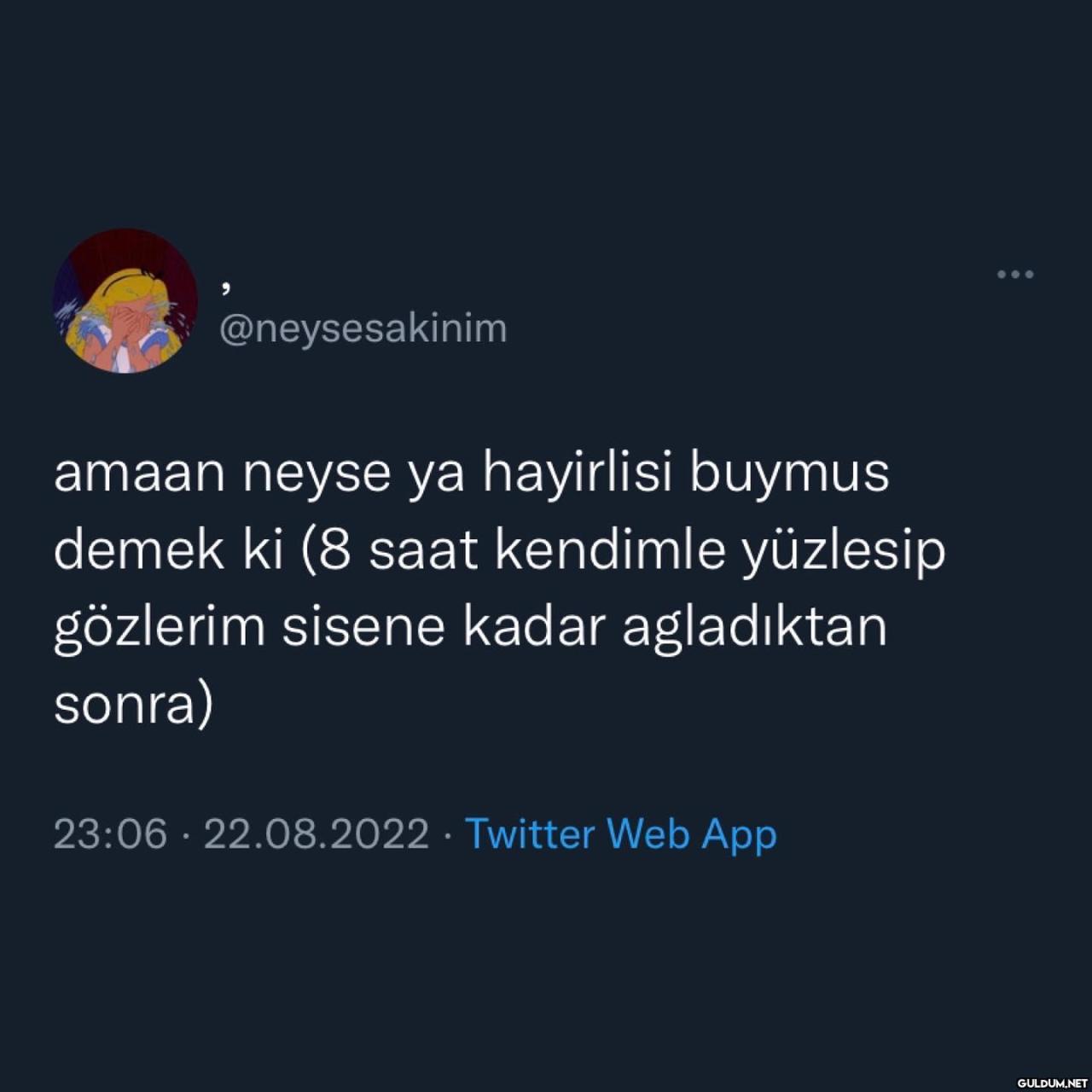 @neysesakinim amaan neyse...