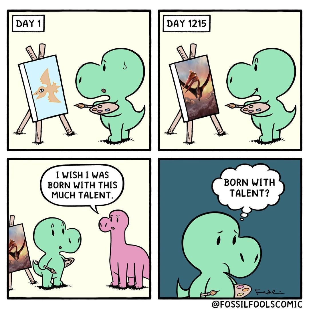 People only see the...