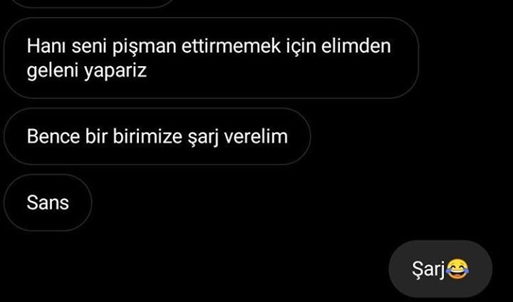 Bizim şarjımızı denediniz...