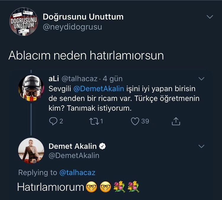 Demet abla yapma artık. T...