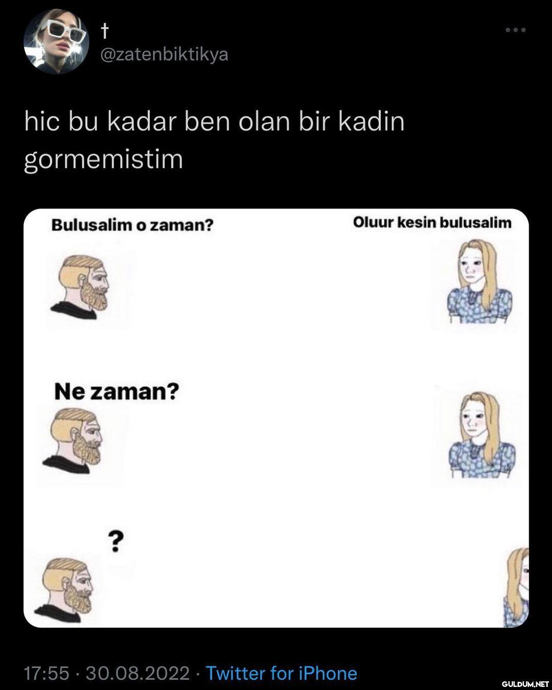 Benim karşı cinsle...