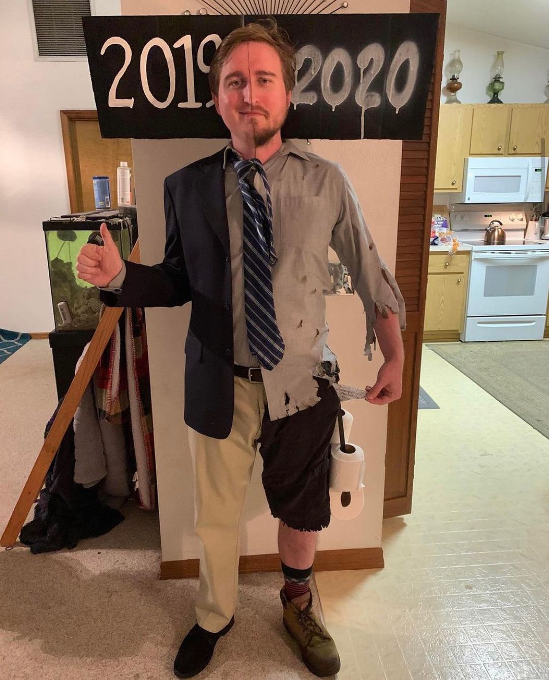 Okay, he has won Halloween...