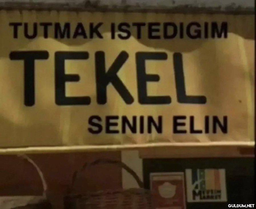 TUTMAK ISTEDIGIM TEKEL...