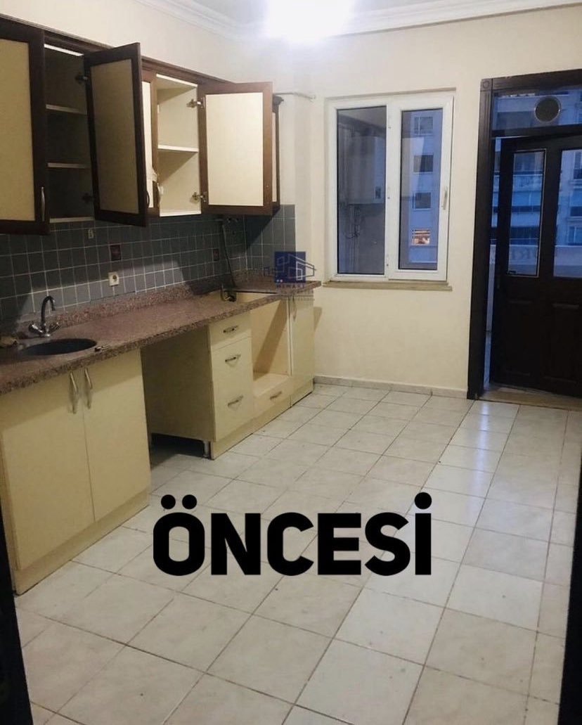Balkonu mutfağa dahil...