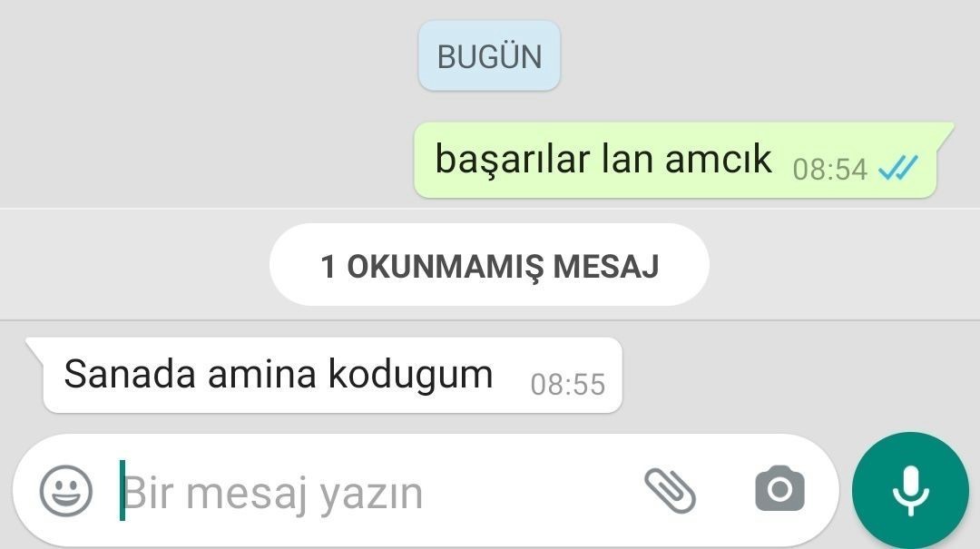 Arkadaşa başarı dilekleri...