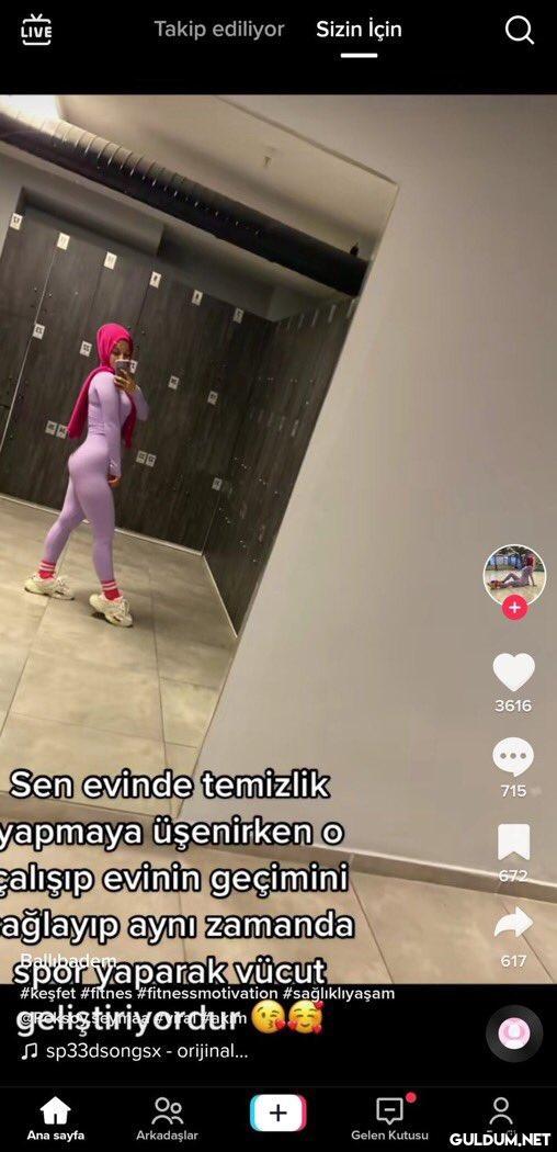 Evde tembellik yapan...