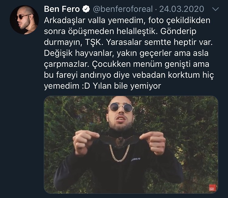 İyi bari öpüşmeden şey...