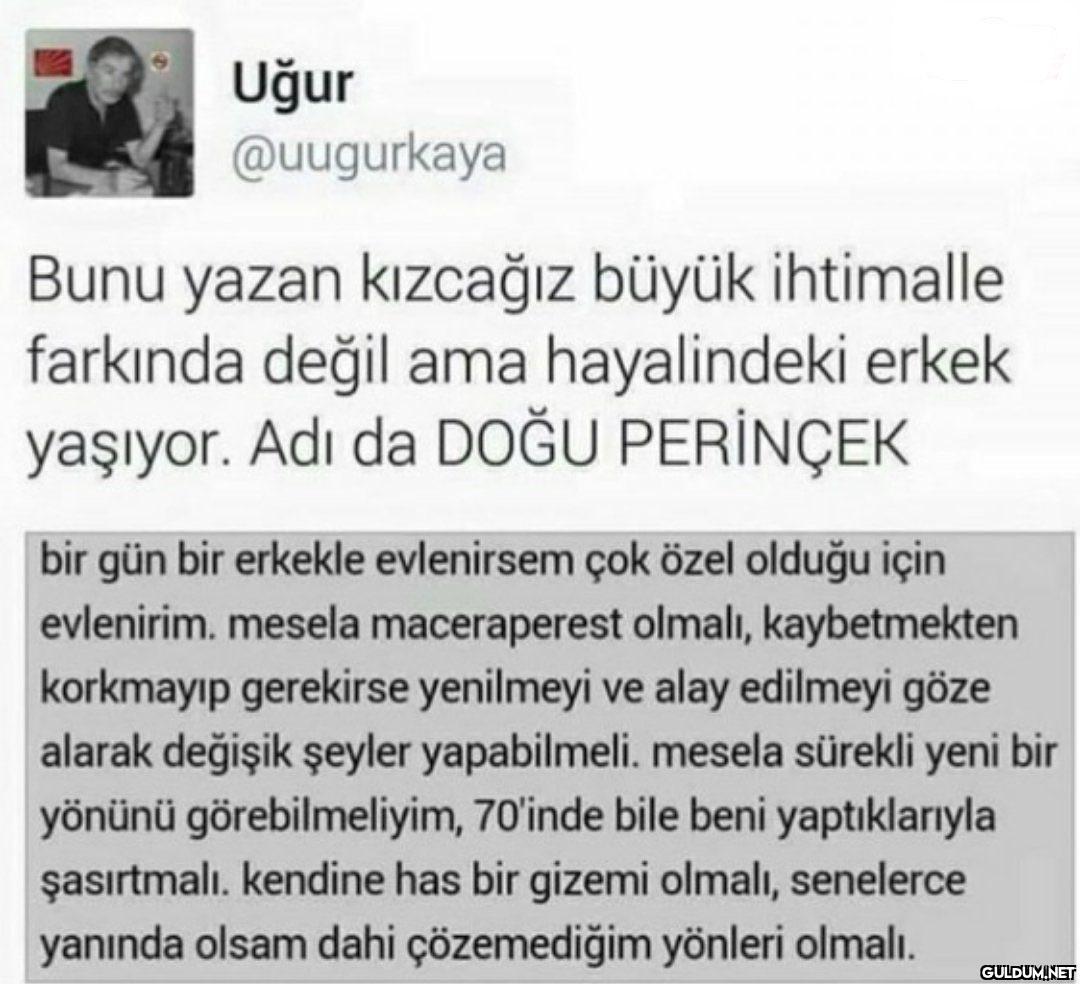 Uğur @uugurkaya Bunu yazan...