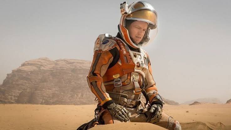 "Marslı" filmi Mars'ta...