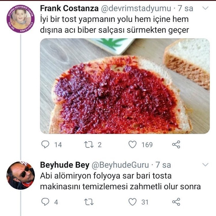 Kağıtlı yağ kullanıyorum...