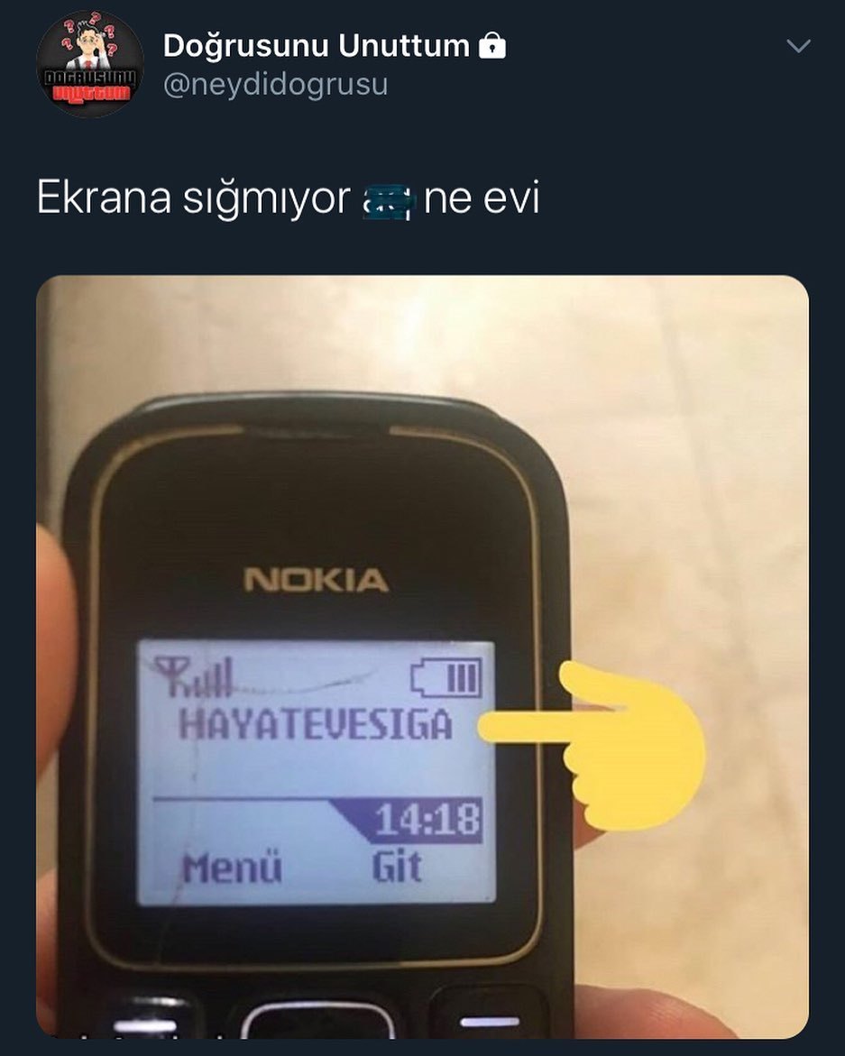 Tuşlu telefonlarda...