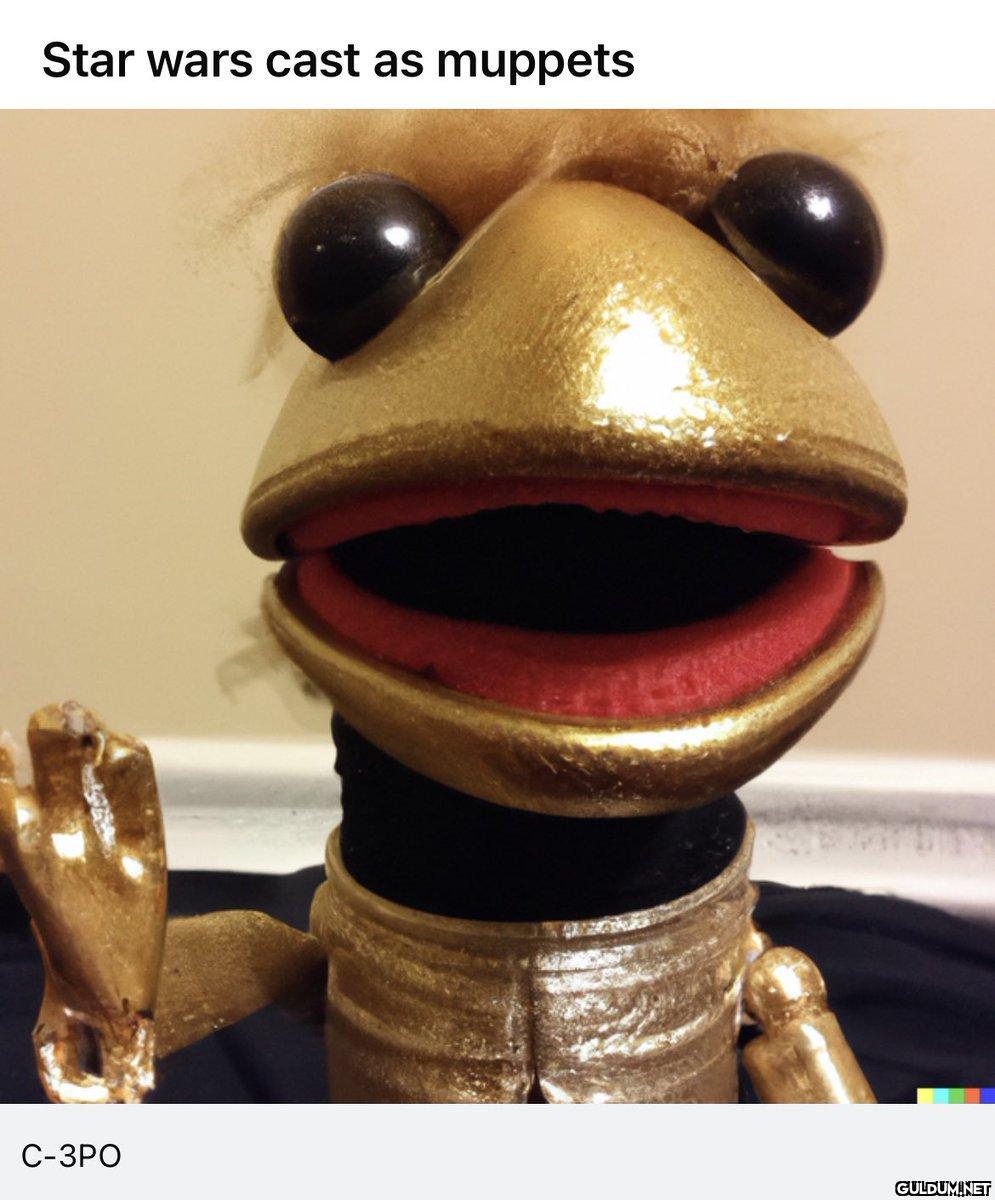 Star wars cast as muppets...