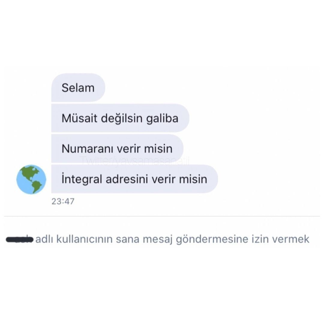 Konuşmanda da limit...