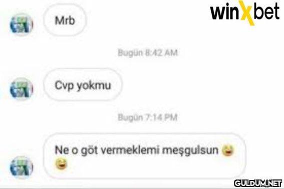 Mrb Cvp yokmu Bugün 8:42...