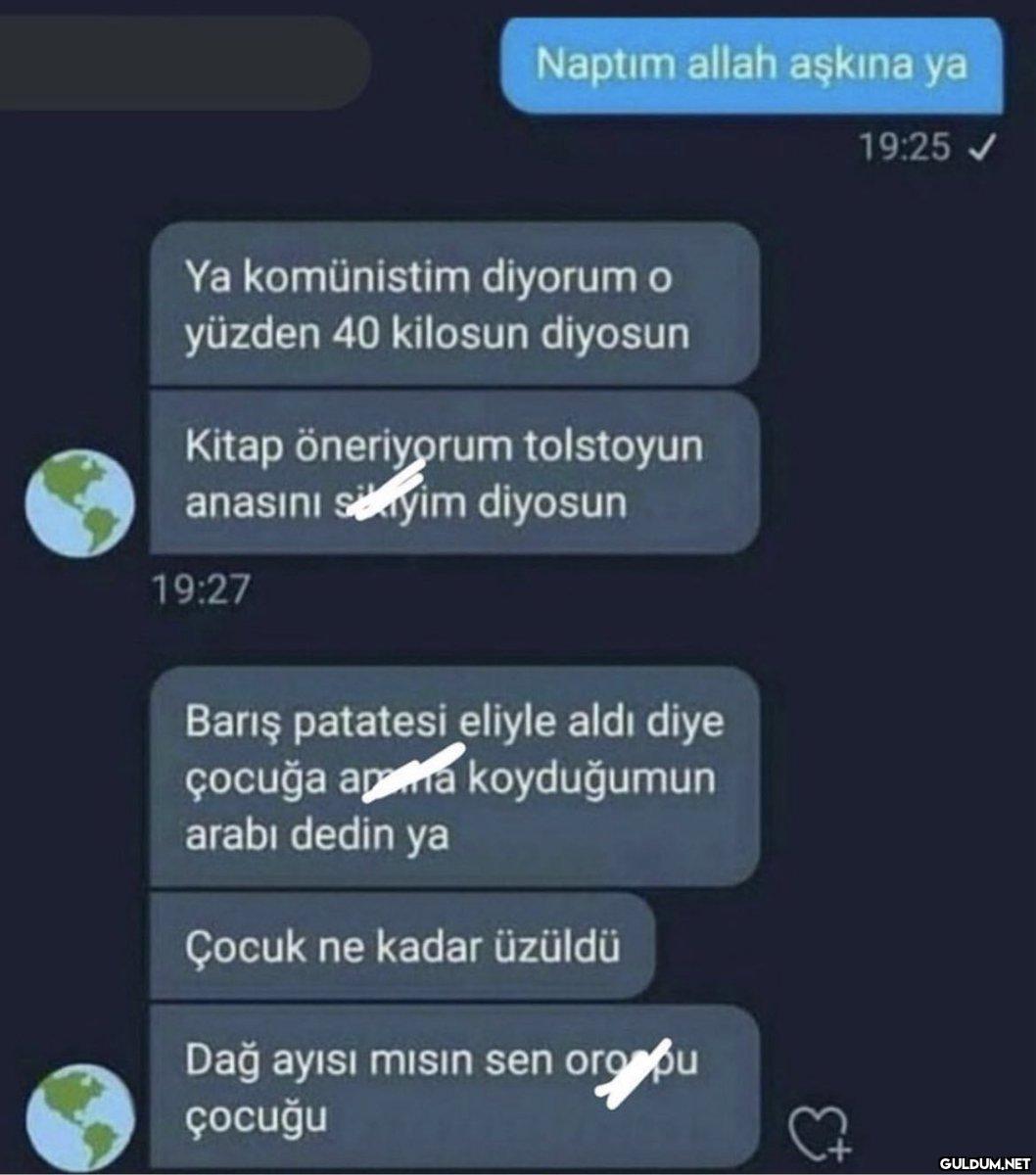 Naptim allah aşkına ya...