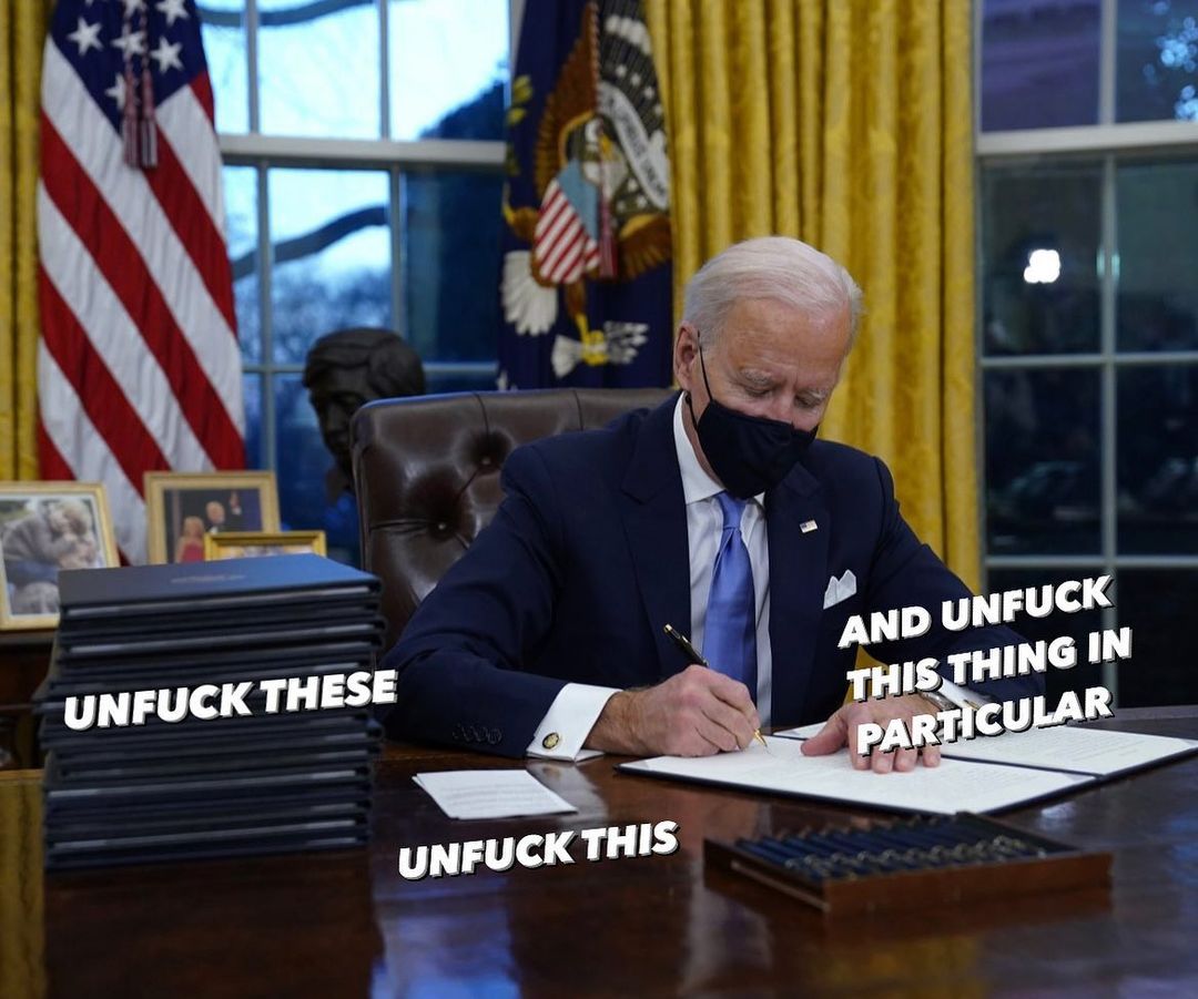 Biden‘s first month in the...