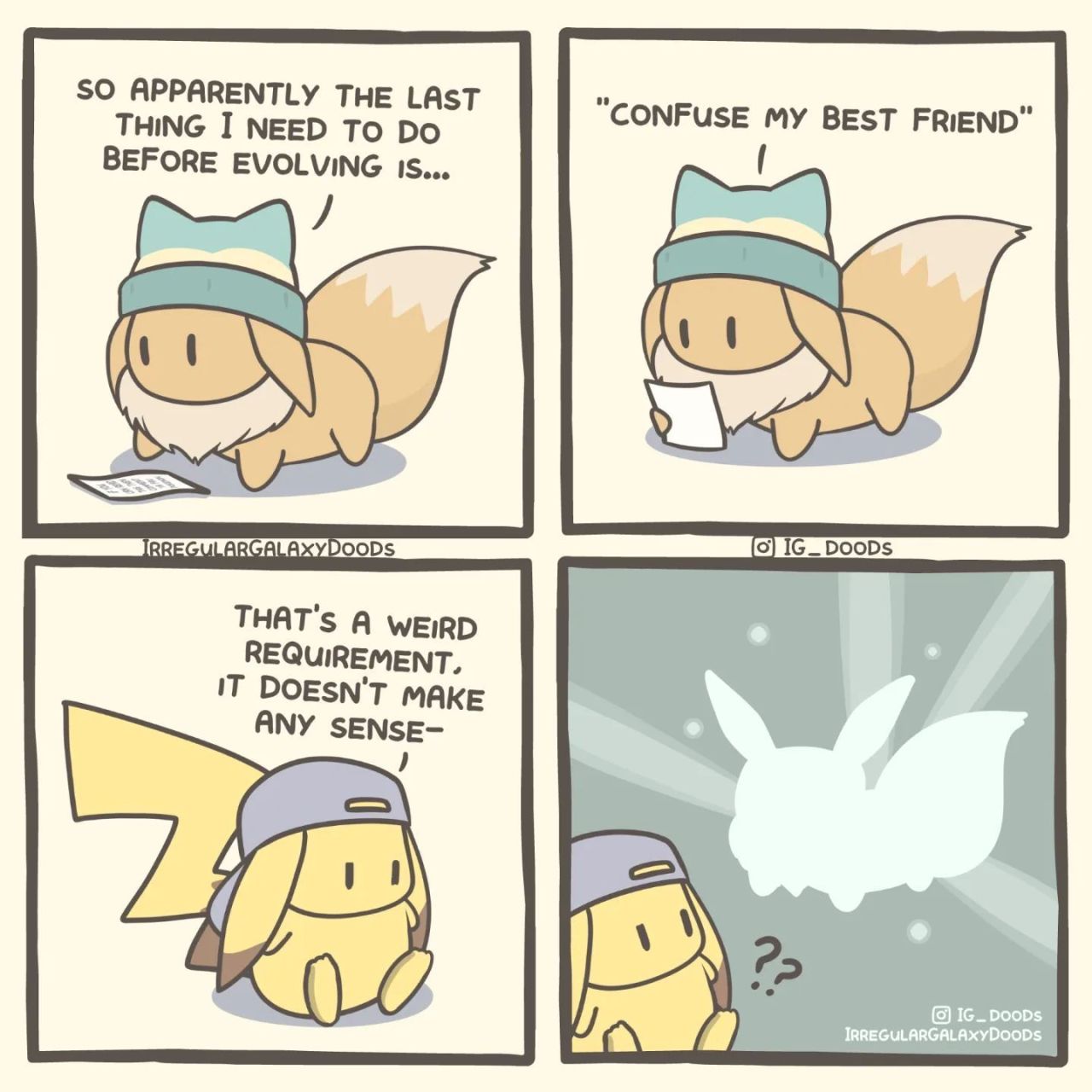 Eevee used confusion, it's...