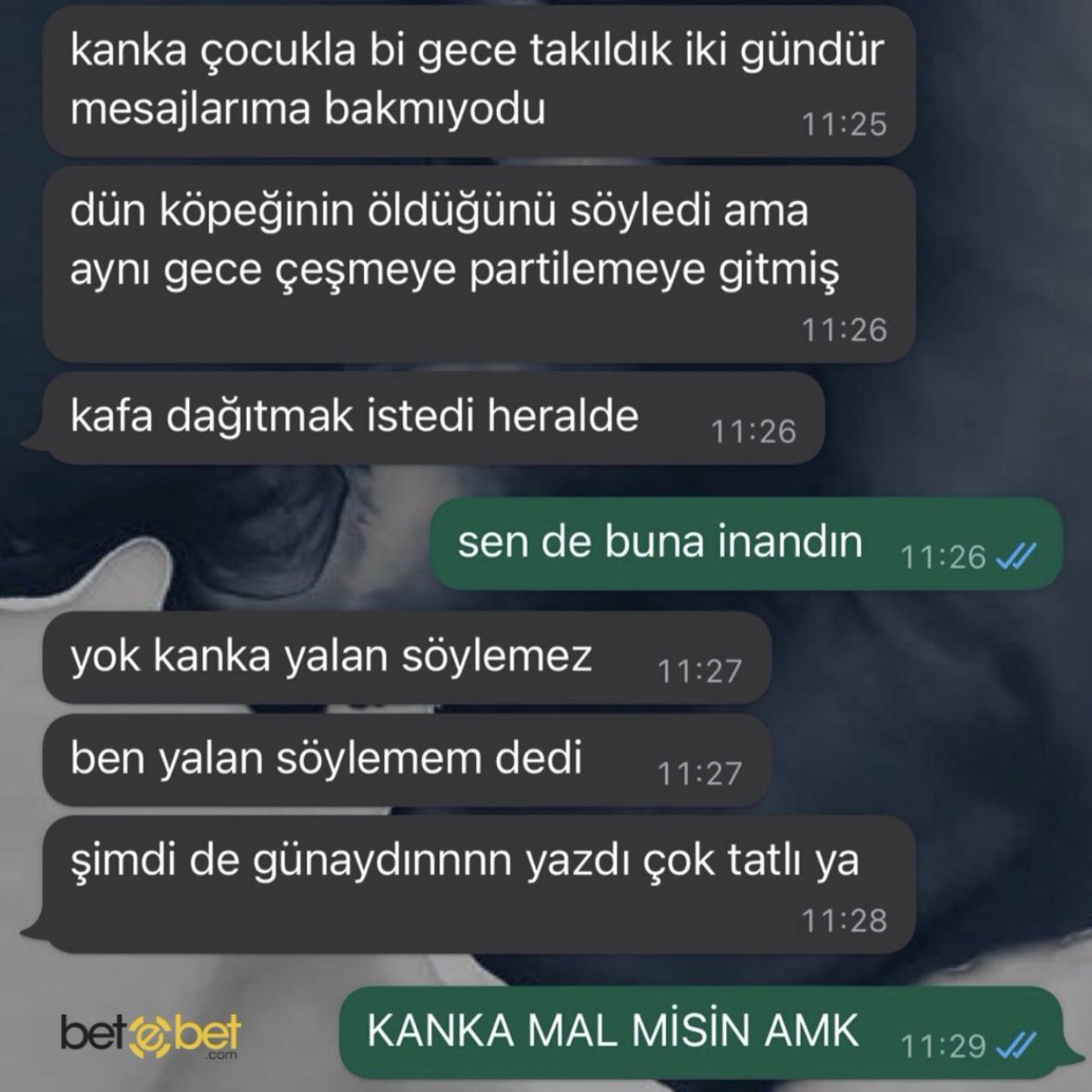 İlişki yapınca benim...