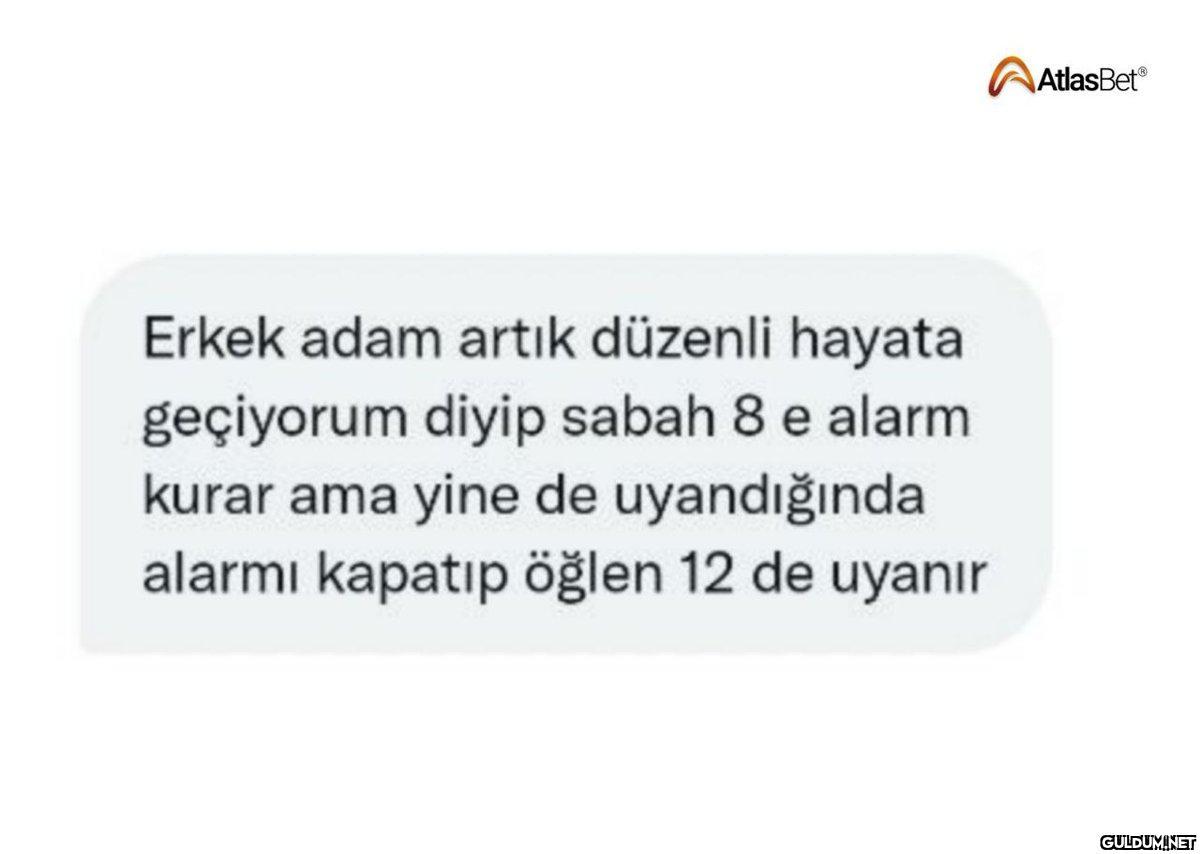 Erkek adam artık düzenli...