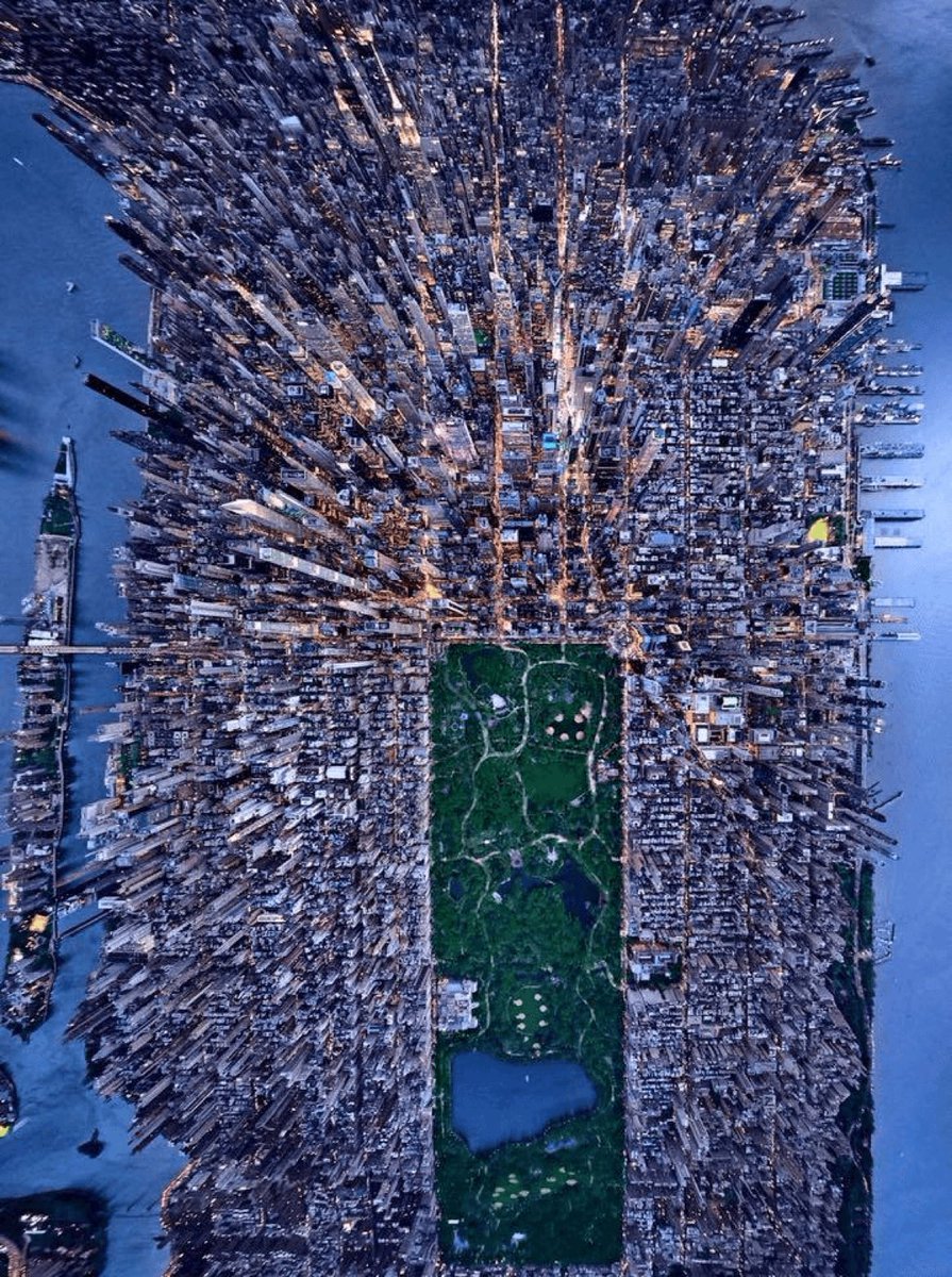 New York'un gökyüzünden...