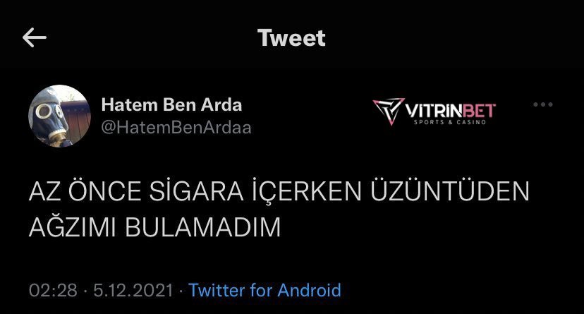 Yar yine bana haram...