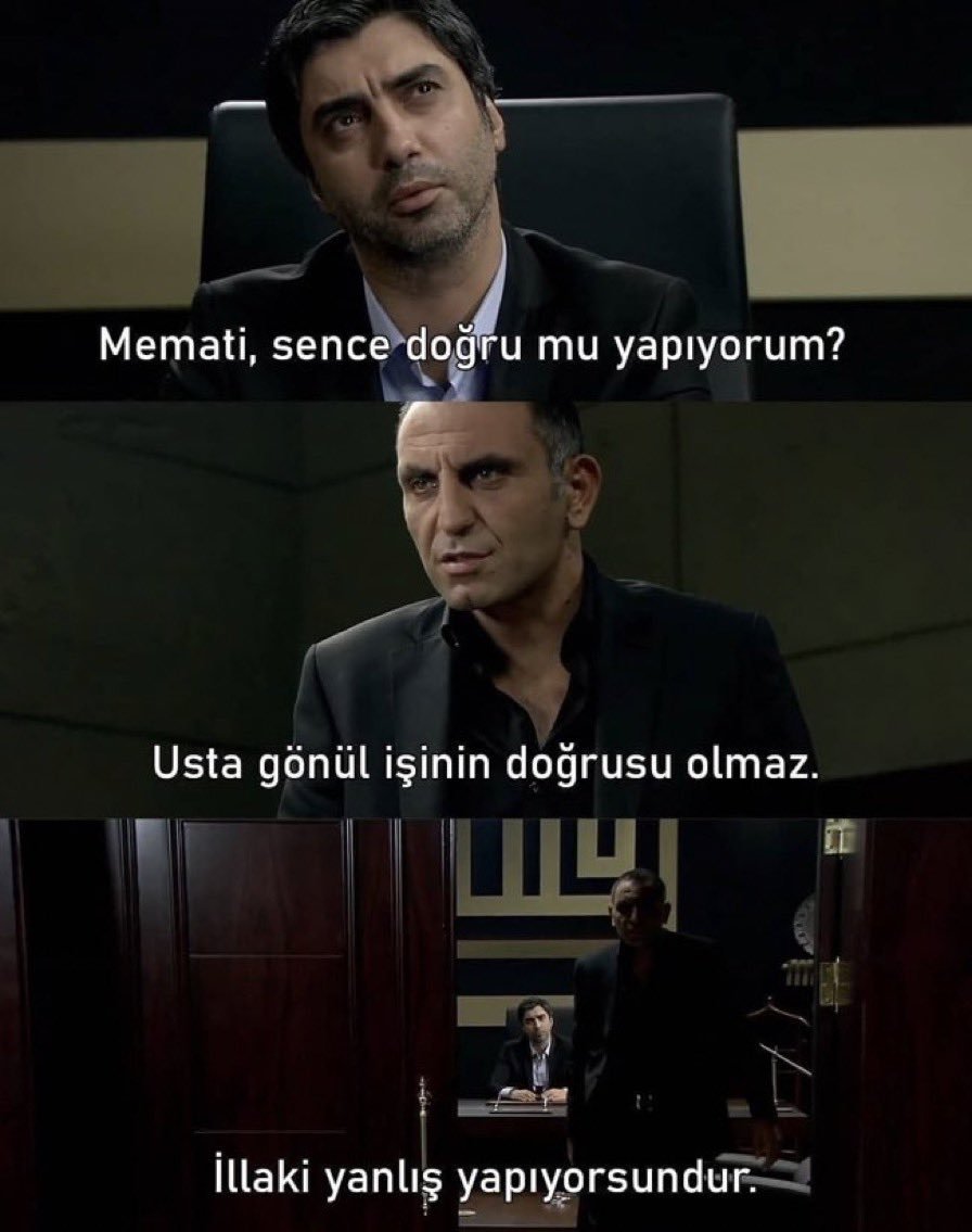 Memati, sence doğru mu...