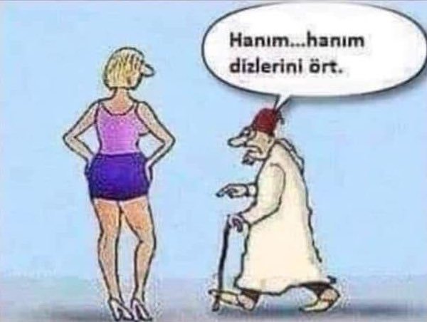 Hanım...hanım dizlerini...