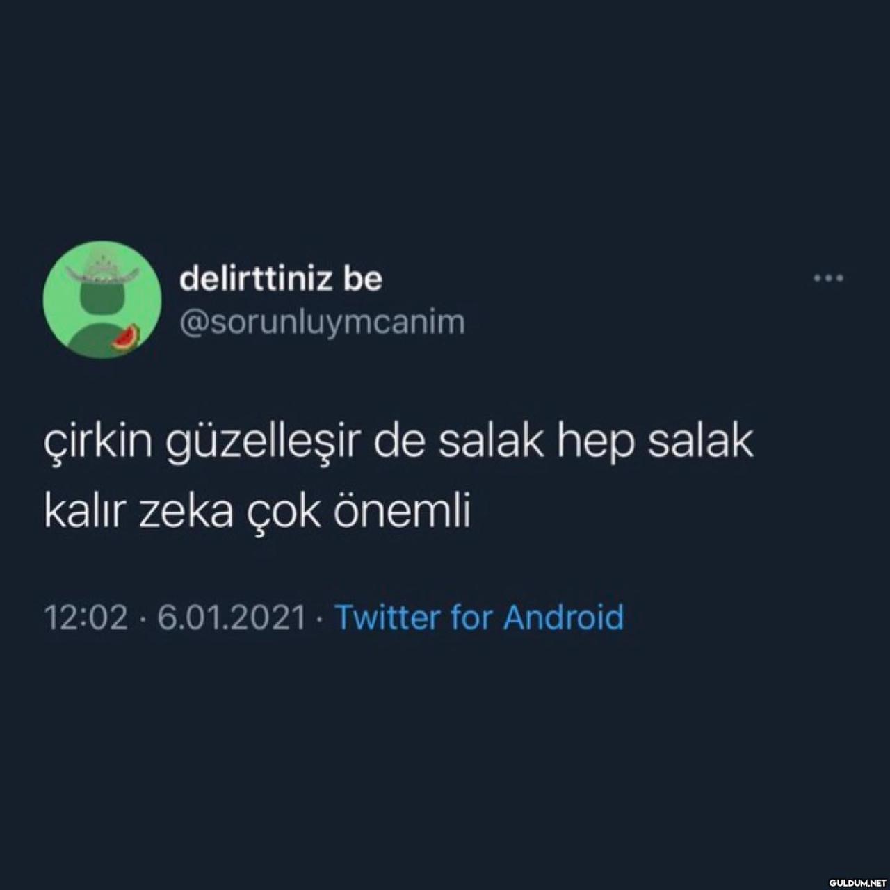 delirttiniz be...