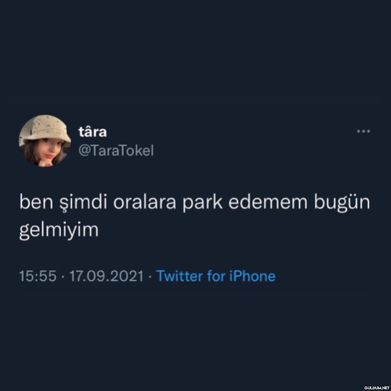 târa @TaraTokel ben şimdi...