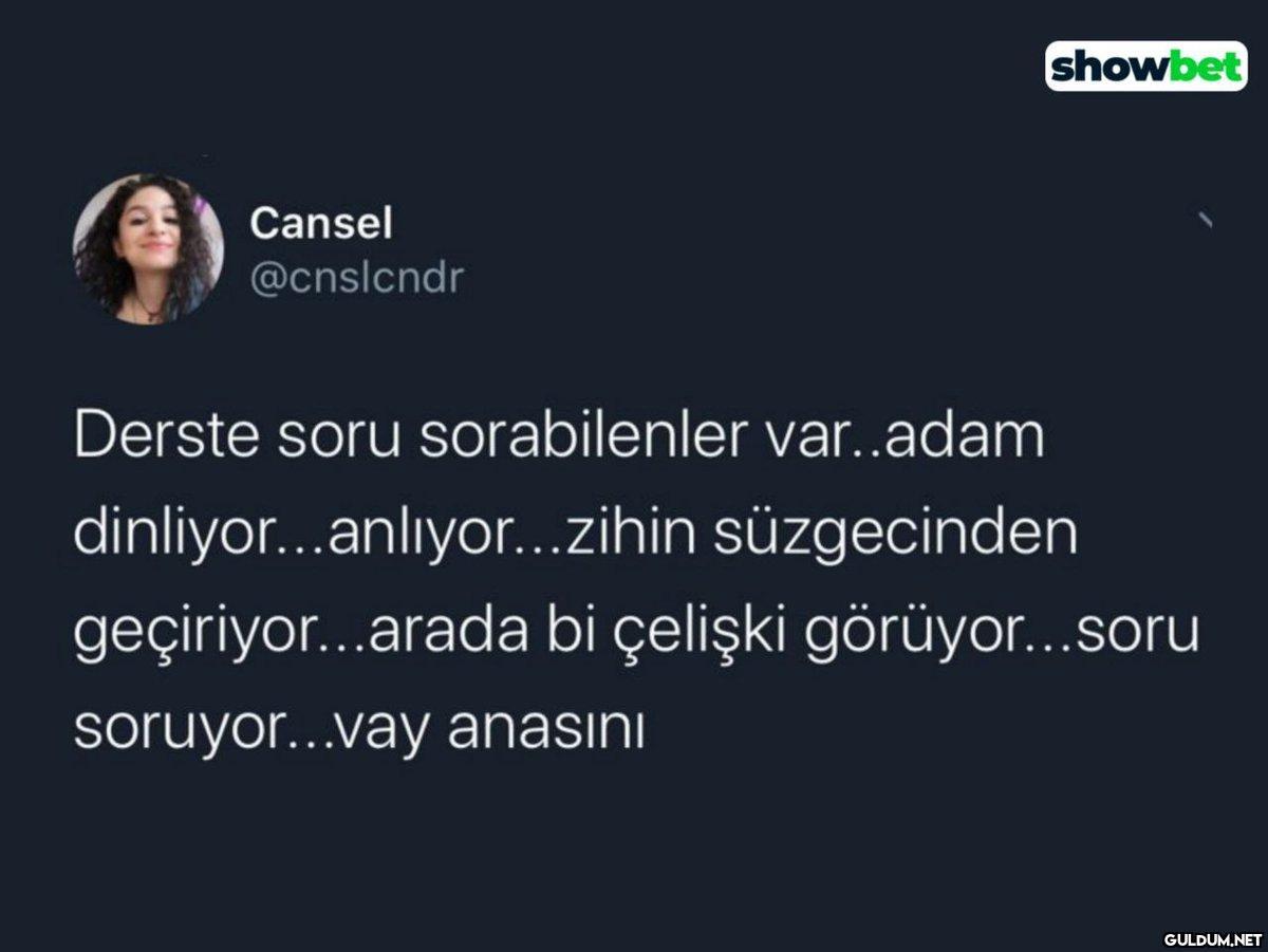 Cansel @cnslcndr showbet...