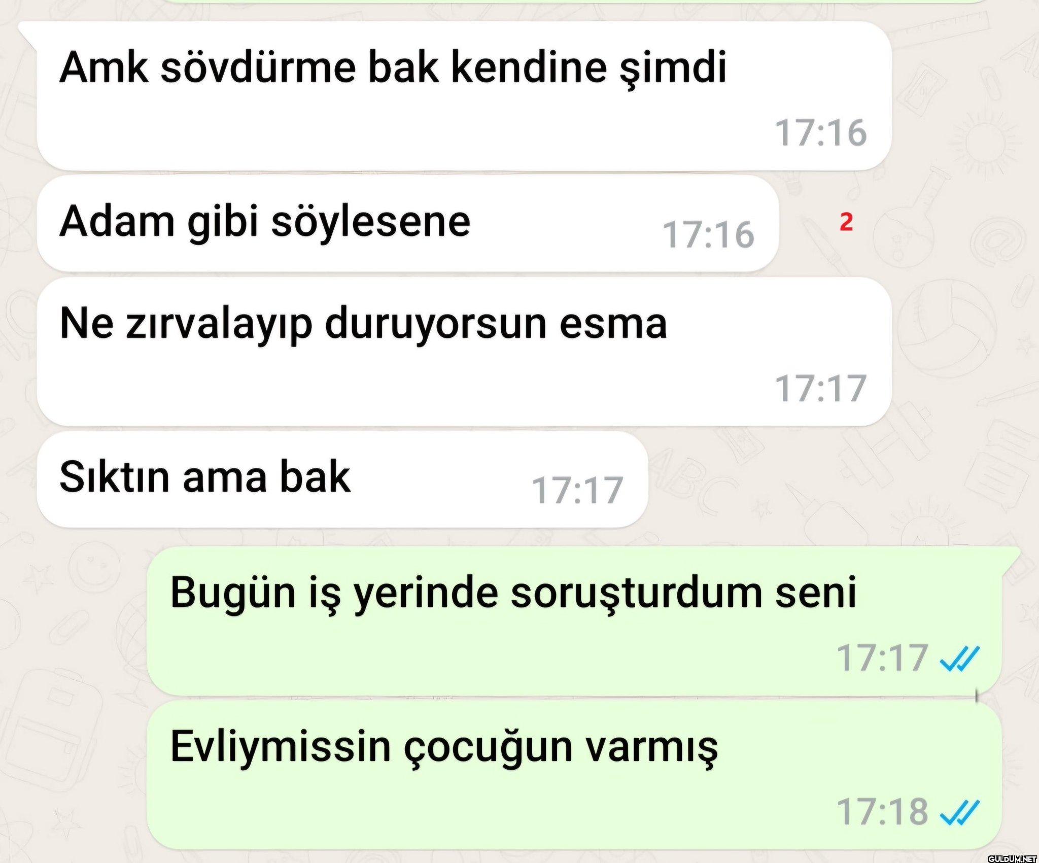 Amk sövdürme bak kendine...