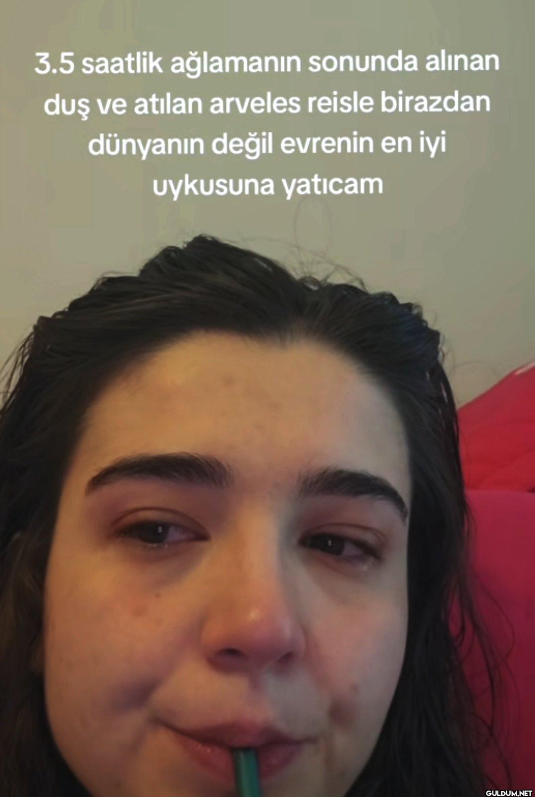 3.5 saatlik ağlamanın...