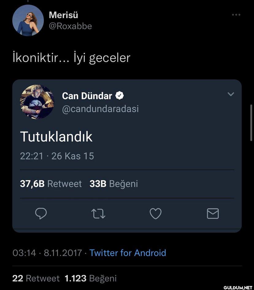 İkoniktir... İyi geceler...