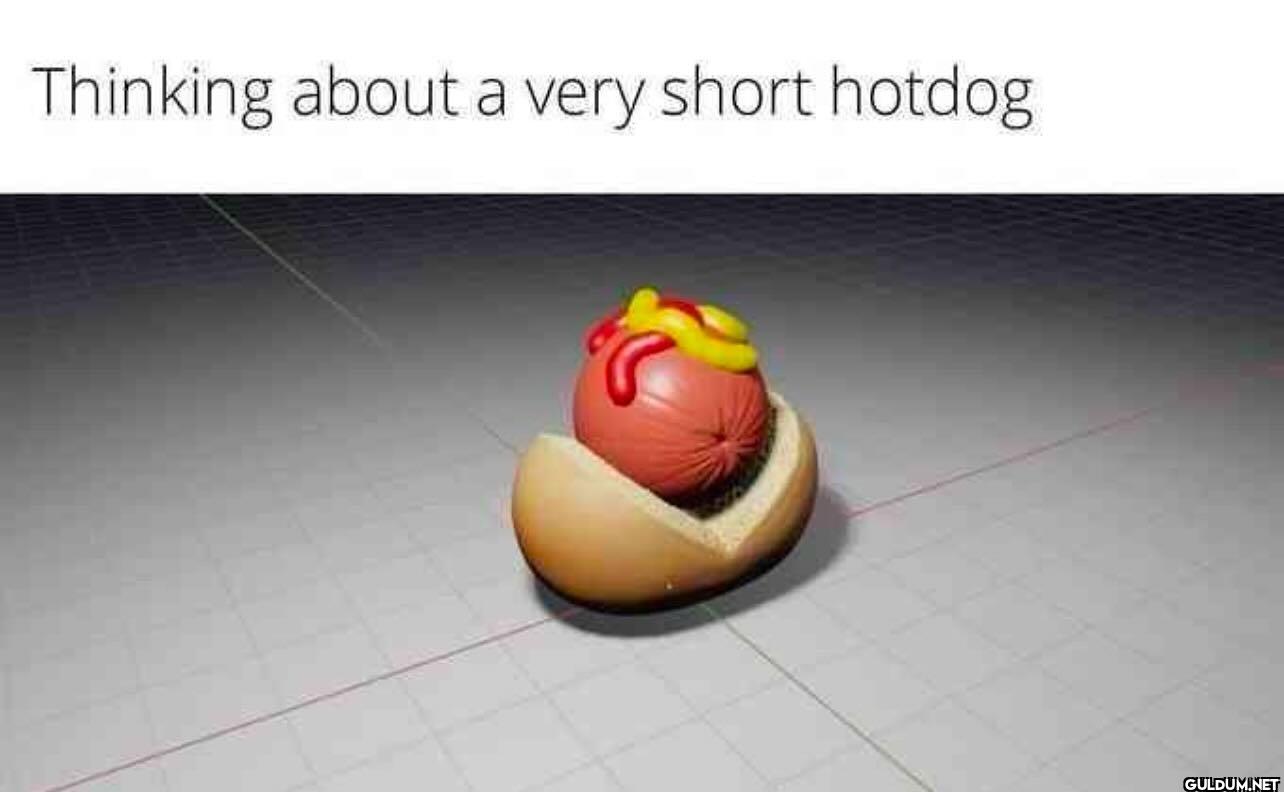 Thinking about a very short hotdog
