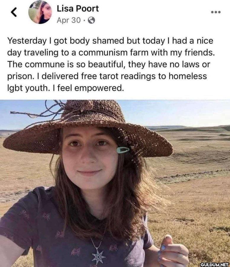 🤔    Lisa Poort Apr 30....