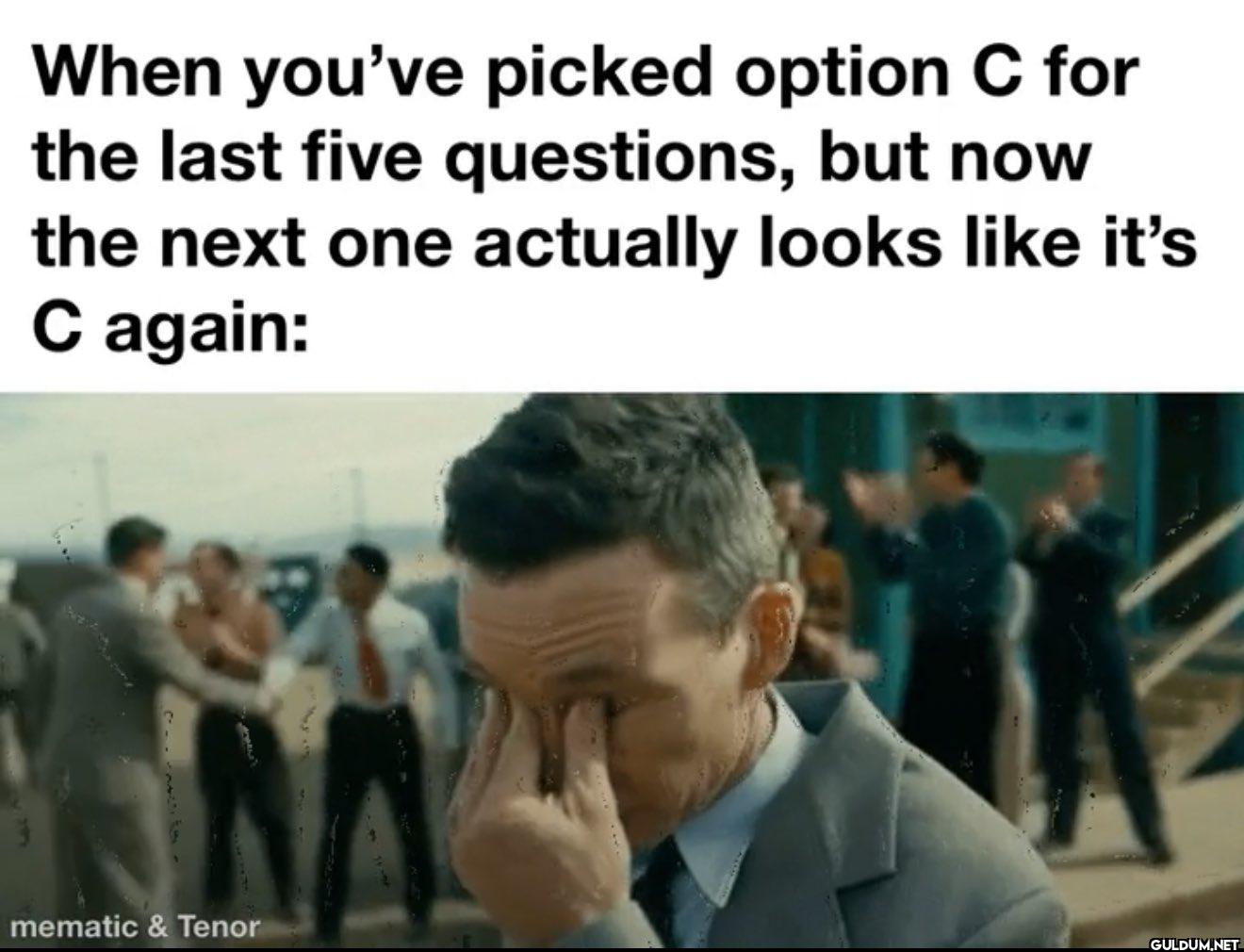When you've picked option...
