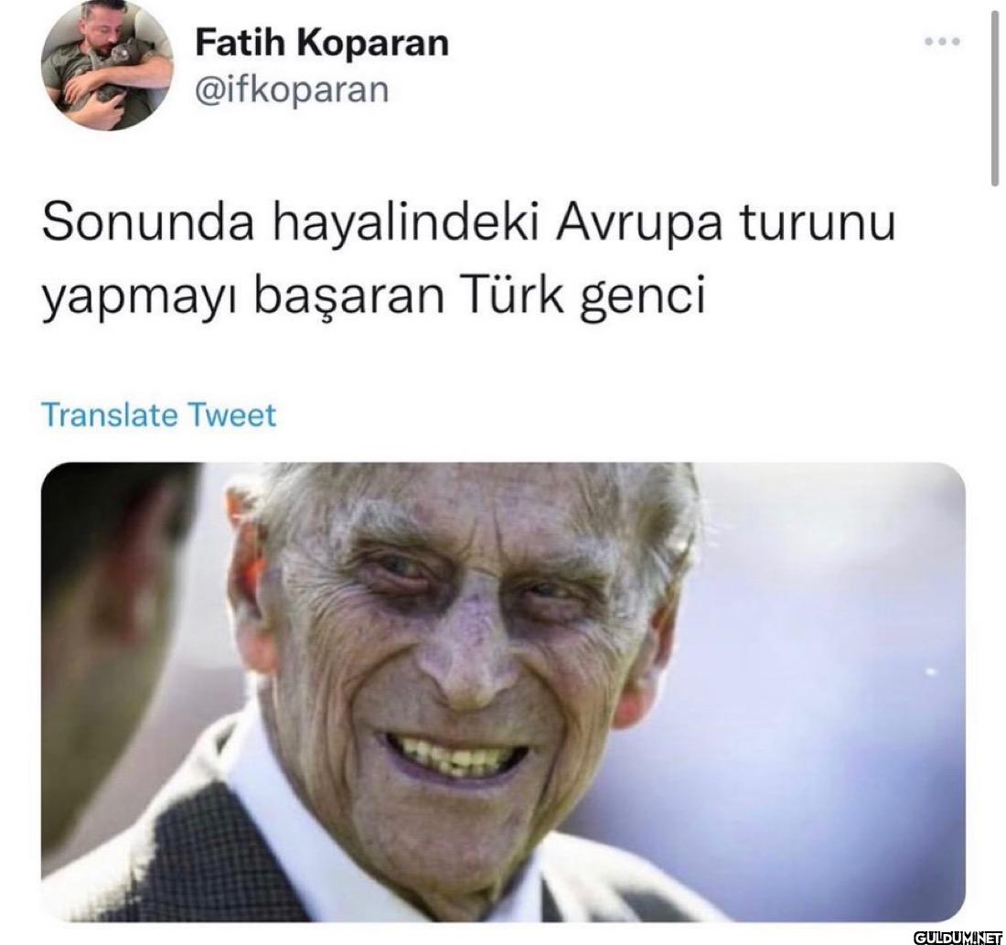 Sonunda hayalindeki Avrupa...
