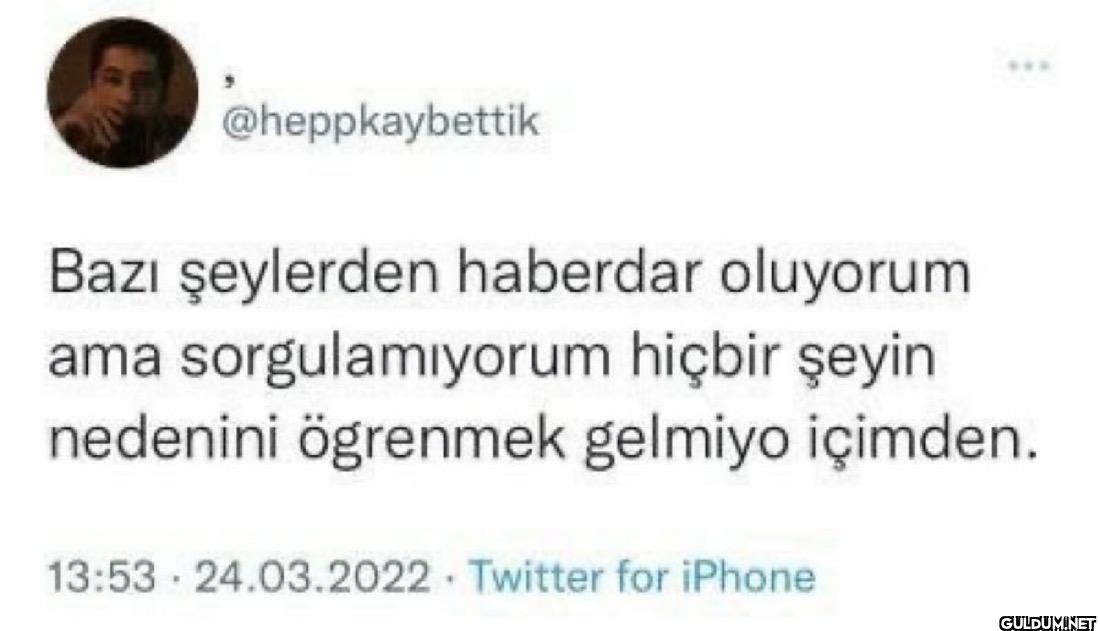 Bazı şeylerden haberdar...
